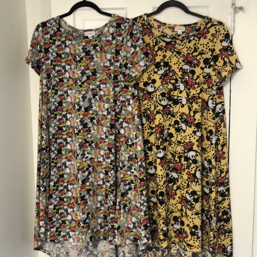 Two Disney themed LulaRoe dresses! Size small
